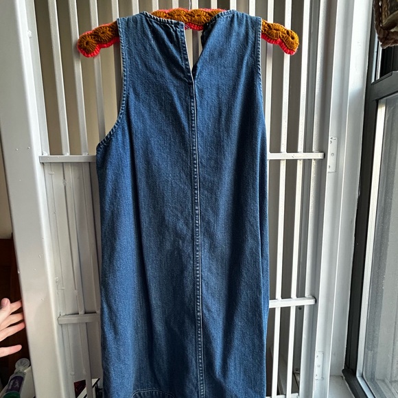 J. Crew Blue Denim Mini Shift Dress - Picture 3 of 5
